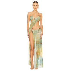 Jaded London Green Maxi Dress